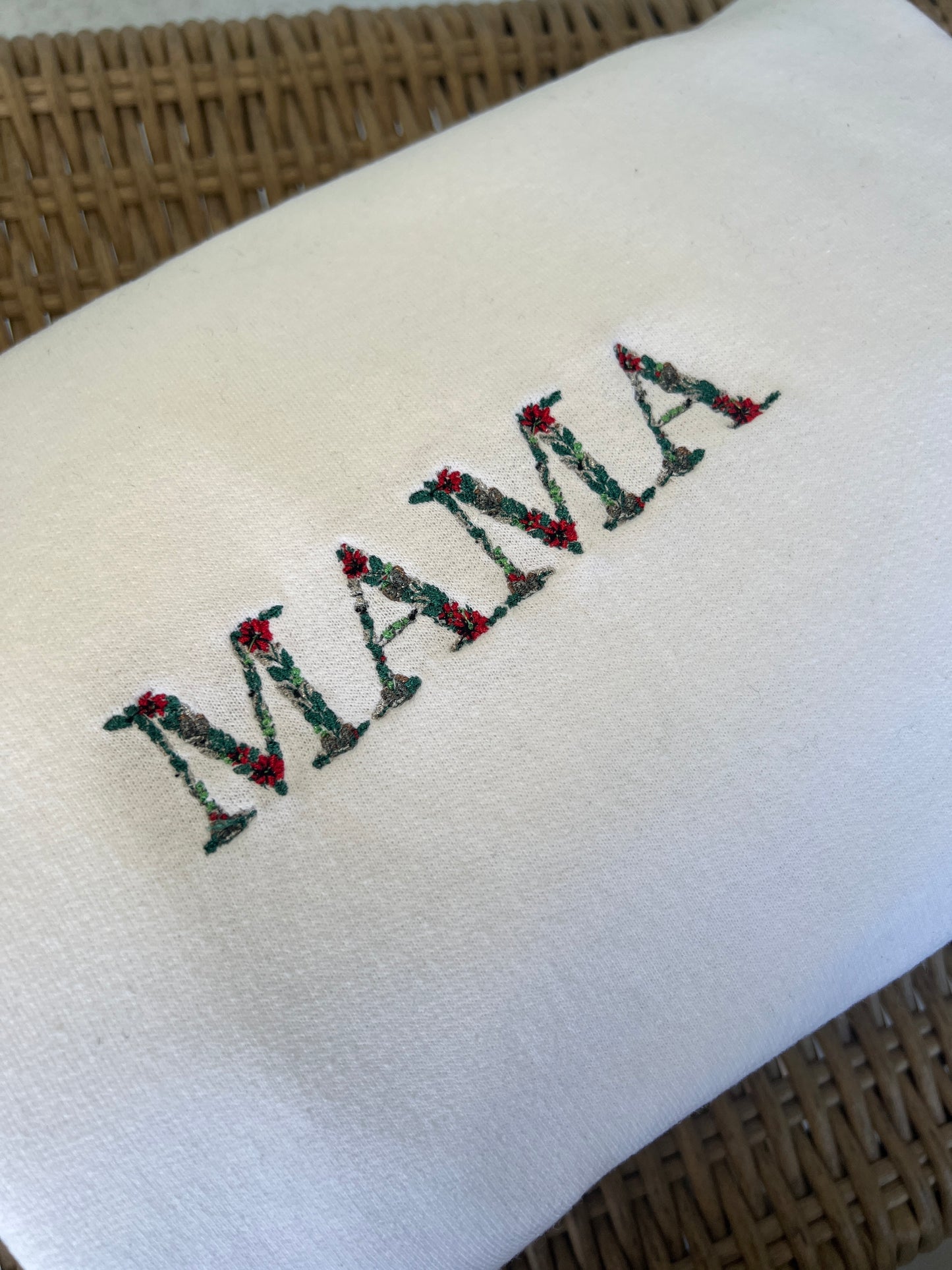 Floral Mama Christmas Crewneck