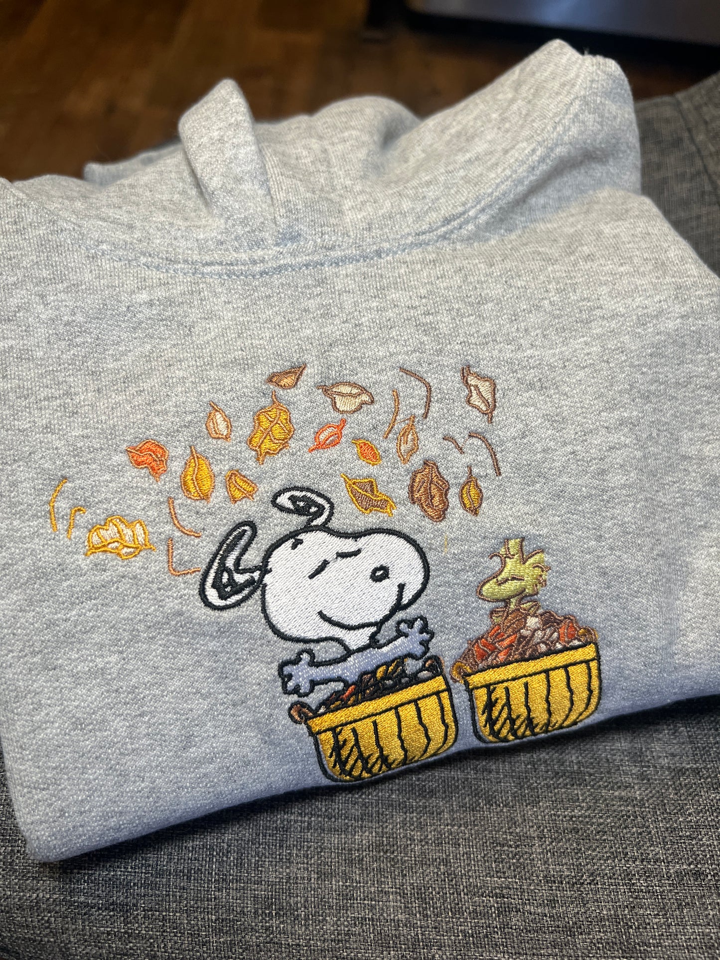 Fall Snoopy Leaves Hoodie