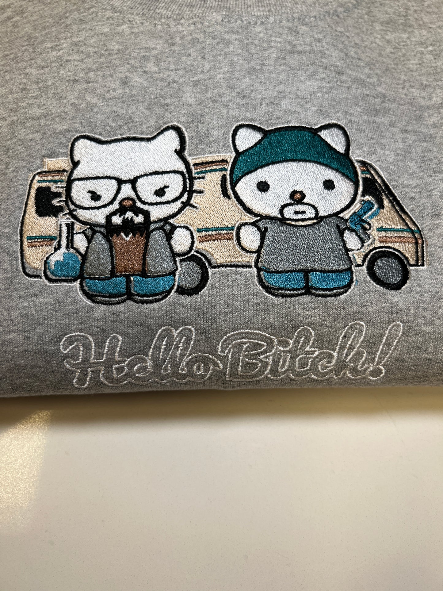 Breaking Bad x Hello Kitty Crewneck (with words)