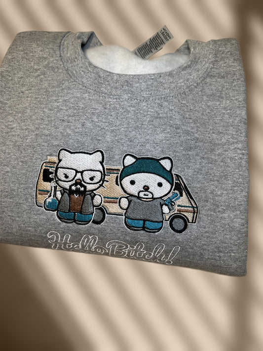Breaking Bad x Hello Kitty Crewneck (with words)