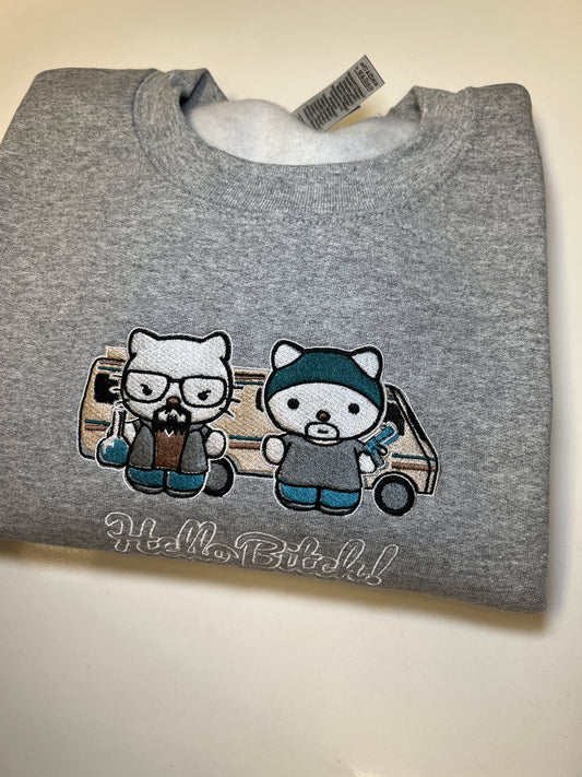 Breaking Bad x Hello Kitty Crewneck (with words)