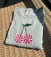 Candy Cane Cherries Embroidered Shirt