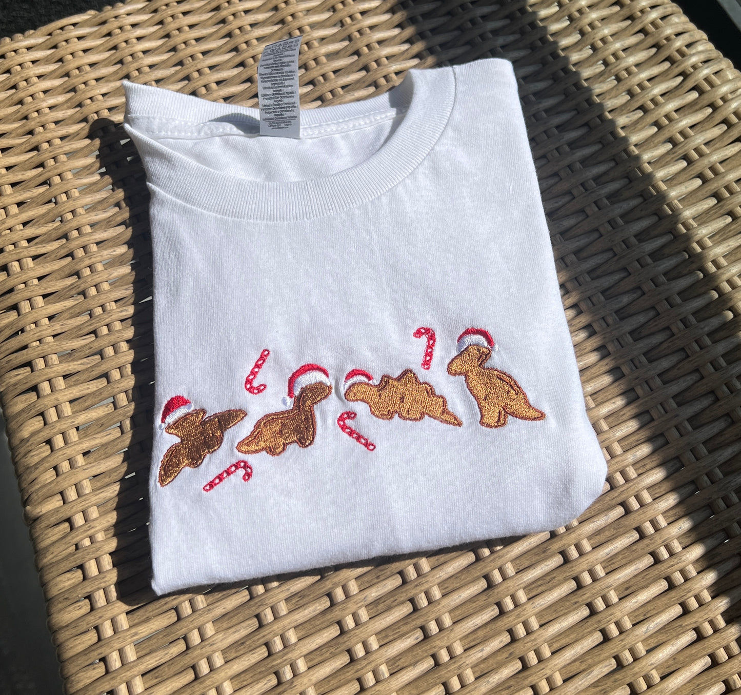 Dino Chicken Nugget Embroidered Shirt
