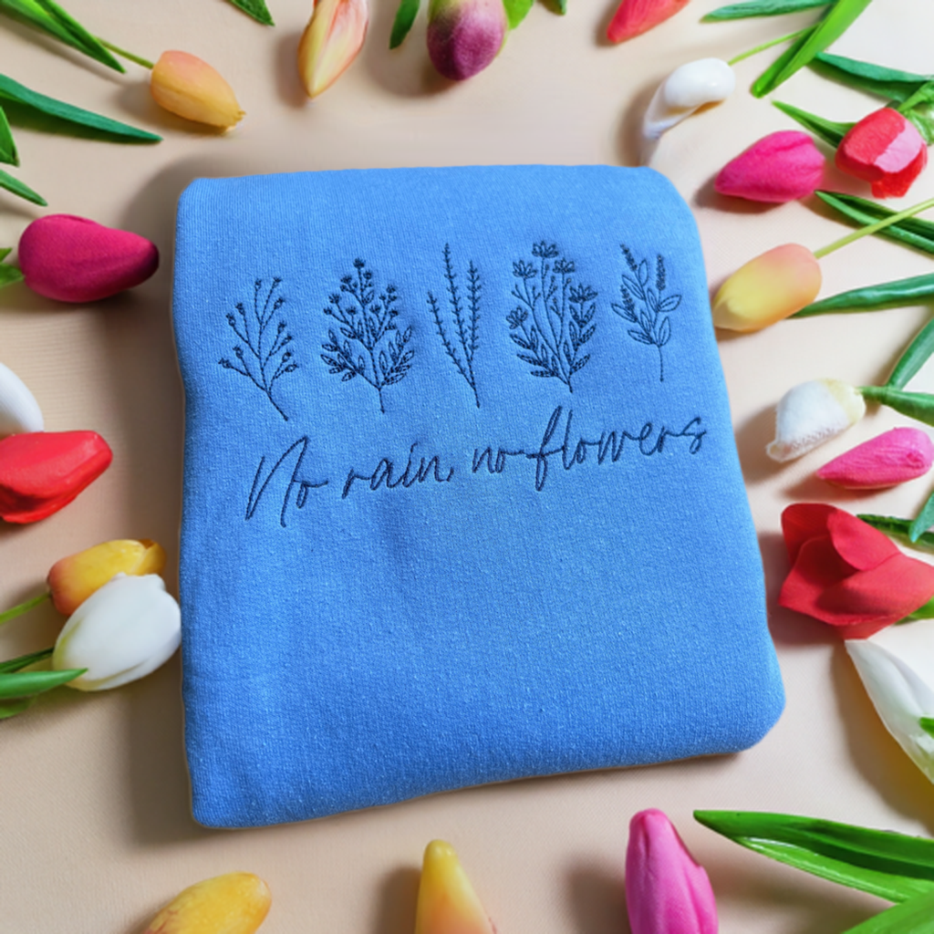 No Rain No Flowers Hoodie – TrippyThreadzz No Rain No Flowers Hoodie – TrippyThreadzz