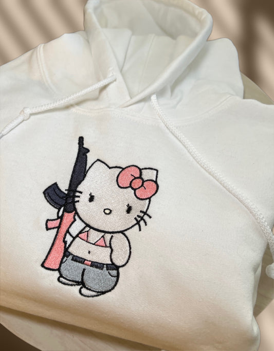 Hello Kitty Gun Embroidery