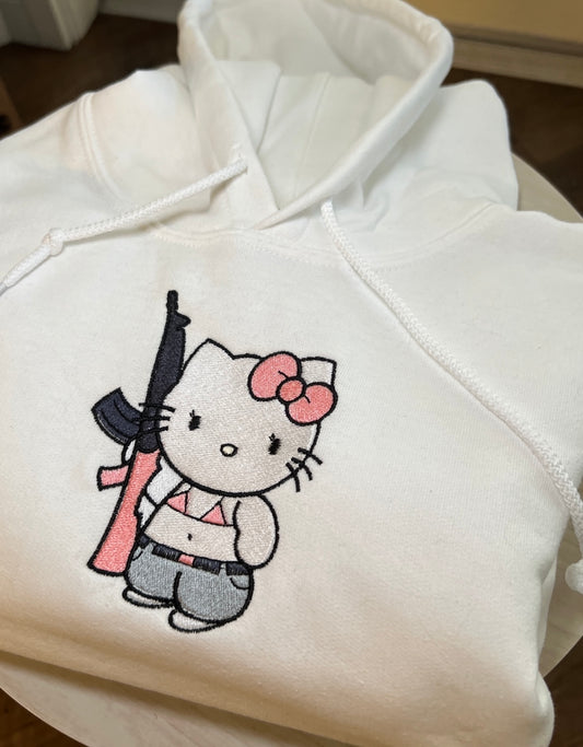 Hello Kitty Gun Embroidery